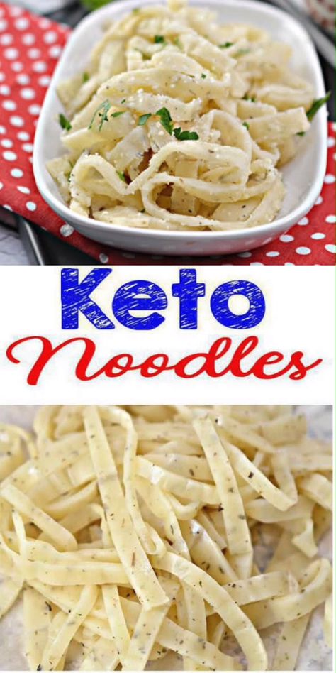 Keto Noodles! AMAZING ketogenic diet pasta noodles- Easy pasta low carb noodles. BEST keto dinner or keto lunch idea. Try this simple & quick homemade keto pasta noodles w/ NO coconut flour & NO almond flour. Top with keto friendly pasta sauce, alfredo sauce, pesto! Gluten free, sugar free healthy keto noodle recipe. Great dinner for a low carb diet - how to make keto noodles! No store bought noodles here - from scratch keto friendly noodle recipe. #lowcarb #keto Click for the BEST keto noodles Low Carb Noodles Homemade, Keto Friendly Pasta, Keto Pasta Noodles, Diet Pasta, Keto Noodles, Keto Italian, Keto Pasta, Low Carb Noodles, Sauce Pesto