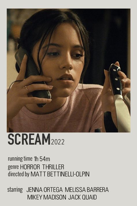 Polaroid Poster for Scream V Scream Movie Poster, Scream Series, Scream 5, New Movie Posters, Polaroid Poster, Scream Movie, Matching Wallpaper, Film Books, Jenna Ortega