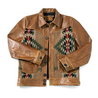 Premium Quality Mens Leather Western Tribal Aztec Jacket Southwestern Coat Button Up Med to 4XL, Mens Coats Jackets Aztec Jacket, Classic Leather Jacket, Retro Jacket, Suit Shirts, Outwear Jackets, Mens Vintage, Brown Jacket, Leather Shorts, Short Coat