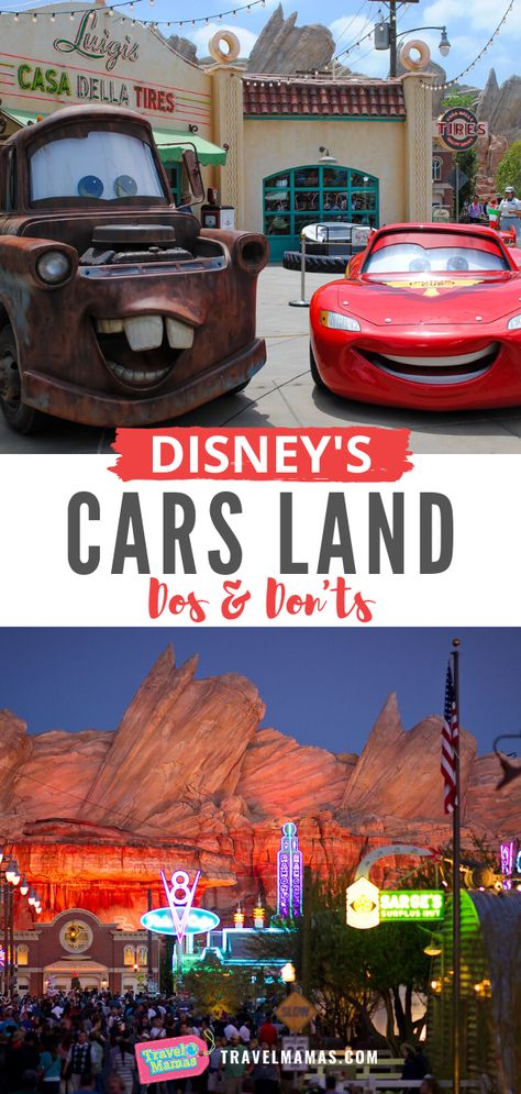 Learn the dos and don'ts of visiting Cars Land at Disney California Adventure theme park in Anaheim. These Cars Land tips will ensure a fun time for the whole family! #disneyland #disneycaliforniaadventure Cars Land Disneyland, Disney Cars Theme, Disneyland Trip Planning, Disneyland Planning, Adventure Picture, Adventure Car, Disneyland California Adventure, Disney California Adventure Park, California Trip