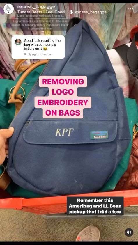 excess_bagagge on Instagram: Who has removed embroidery from items for resale? 🙋🏻‍♀️ This one is for the newbies and kids in the back. Just seam rip those logo… How To Remove Embroidery, Jansport Backpack, Embroidery Logo, The Back, Backpacks, Embroidery, ? Logo, On Instagram, Instagram