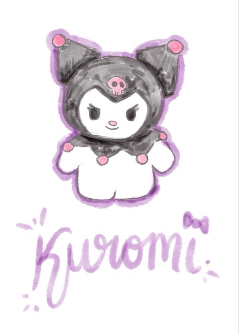 Sanrio Kuromi water color Color