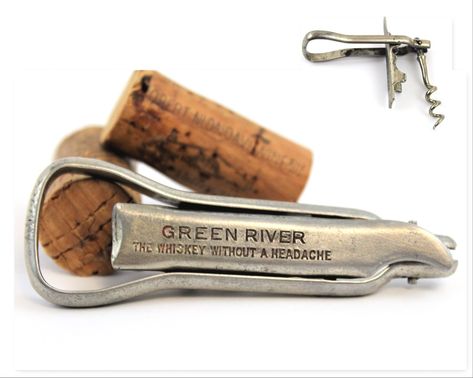 Antique Corkscrew / 1906 Harry Noyes / The Universal Corkscrew / Green River Whiskey / Vintage Corkscrew Corkscrews, Wine Bottle Opener, Green River, Turn Of The Century, Red Paint, Personal Checks, Bottle Opener, Whiskey, Wine Bottle