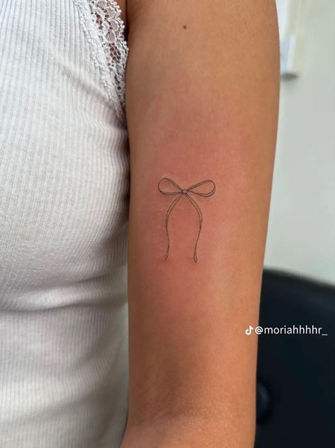 Hairstylist Tattoos, Cupid Tattoo, Artsy Tattoos, Verse Tattoos, Small Girly Tattoos, Bow Tattoo, Cute Tiny Tattoos, Dope Tattoos For Women, Dainty Tattoos