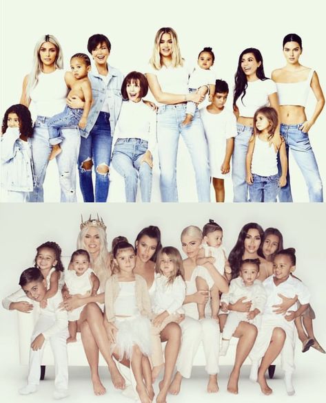 Kardashian Photoshoot Family, Kardashian Family Photo, Kim Khloe Kourtney, Mini Photo Shoot, Kardashian Beauty, Bridesmaid Photoshoot, Mode Kylie Jenner, Robert Kardashian, Family Photoshoot Outfits