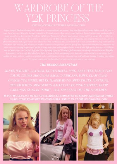 Regina George Lifestyle, Regina George Mood Board, Regina George Wardrobe, Regina George Mindset, Pinky Aesthetics, Regina George Outfit, Y2k Wardrobe, How To Live Life, Pink Academia