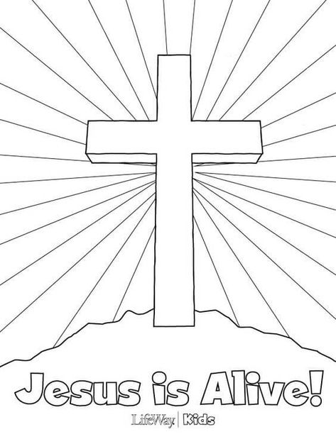 Free Easter Coloring Pages for Kids - Artful Homemaking Free Easter Coloring Pages, Easter Sunday School, Sunday School Coloring Pages, Jesus Is Alive, Easter Preschool, Easter Coloring, Christian Crafts, Bible Coloring Pages, Sunday School Activities