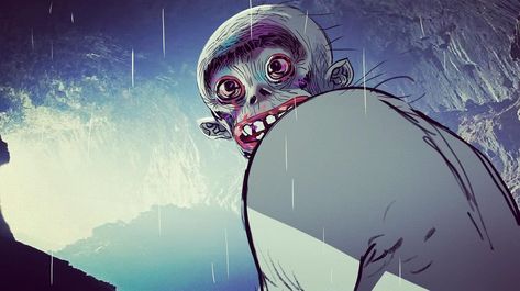 silent running storyboard Silent Running, Monkeys Band, Jamie Hewlett, Gorillaz, Character Concept, Running, Band, Instagram Photos, Funny