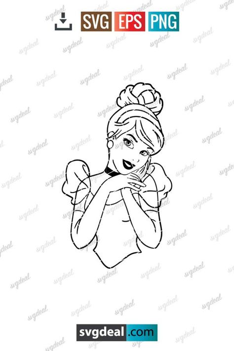 Cinderella Svg Cinderella Svg, Disney Free, Start Now, Personal Project, File Free, Disney Princesses, Svg Free Files, Silhouette Designer Edition, Free Svg