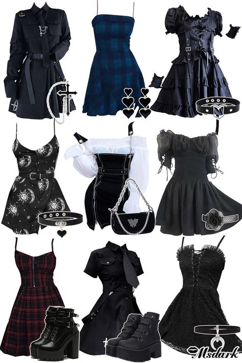 ♥Sweet Gift With Every Purchase♥ 🎁Buy 4 Get 1 Free, Code: 5PCS🎁 Gothic Punk, Swaggy Outfits, Gothic Outfits, Alternative Outfits, Really Cute Outfits, Clothes And Accessories, Edgy Outfits, Kpop Outfits, Mode Inspiration