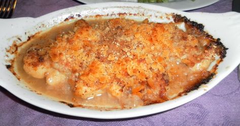 Baked Stuffed Scallops Recipe, Baked Stuffed Scallops, Scallop Casserole, Stuffed Scallops, Baked Stuffed Shrimp, Budget Desserts, Bay Scallops, Haddock Recipes, Scallops Recipe