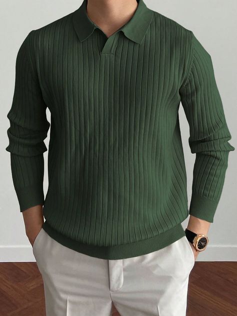 Men's Turtleneck Sweater With Twist Design Olive Green Casual  Long Sleeve Knitwear Plain Pullovers High Stretch  Men Clothing, size features are:Bust: ,Length: ,Sleeve Length: Mens Crew Neck Sweaters, Olive Green Fall Outfits Men, Olive Green Pullover Outfit, Timothee Chalamet Slytherin Sweater, Olive Green Sweater Outfit Men, Men Turtleneck Outfits, Casual Turtleneck Outfit, Olive Green Sweater Outfit, Olive Clothes