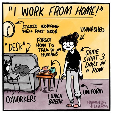 Even staying at home can be a struggle. | 13 Comics That Get You If You're Just Having A Rough Time Working From Home Meme, Work Quotes Funny, Home Office Inspiration, Work Memes, Busy At Work, Work From Home Moms, Work Humor, Work Quotes, Funny Cartoons