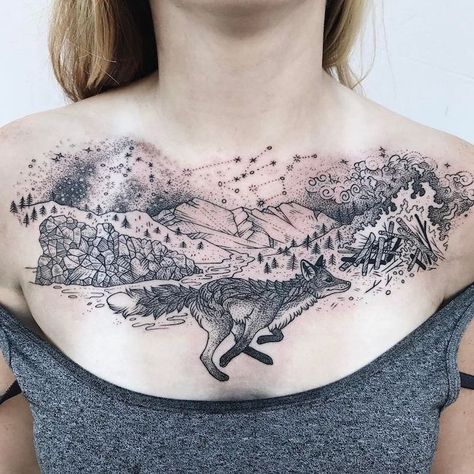 ▷ 1001 + ideas for beautiful chest tattoos for women Pony Reinhardt, Rose Chest Tattoo, Tattoo Ideas For Guys, Witchy Tattoos, Guys Back, Walpurgis Night, 16 Tattoo, Cool Chest Tattoos, Pieces Tattoo