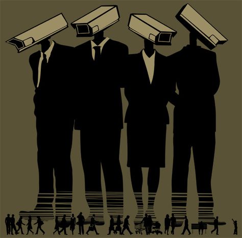 Big Brother is watching. Object Heads, Tv Head, Gcse Art, Foto Art, Cctv Camera, Banksy, Satire, Big Brother, Security Camera