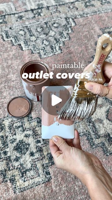 Tori || home design + decor on Instagram: "Why I love paintable outlet covers ✨ Only $2 on Amazon! A quick coat or two of paint and you’re good to go! This textured plate is more scratch resistant than a standard smooth plate. So you don’t have to worry about chipping! Plus you have the full coverage front that camouflages the plate to blend right in with your painted wall. These made a big difference in my son’s nursery so I had to bring them back again for my daughter’s room! #homede Painted Outlet Covers, Painted Wall, For My Daughter, Home Repairs, Home Design Decor, Outlet Covers, Design Decor, 2 On, My Son