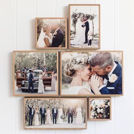 You've spent plenty of time, money and effort to ensure your wedding photos are the best they can be. So here are some ideas to display them loud and proud! Wedding Photo Wall Display, Wedding Gallery Wall, Wedding Picture Walls, Wedding Photo Walls, Wedding Photo Display, Photo Wall Display, Photo Arrangement, Family Photo Wall, Display Family Photos