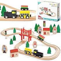 Baby Climbing Toys, Toddler Climbing Toys, Wooden Train Track, Wood Train, Toddler Climbing, Toy Trains Set, Wooden Train Set, Melissa And Doug, Play Vehicles