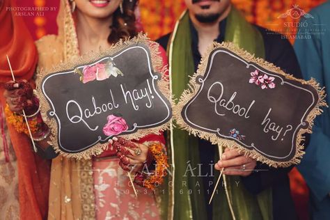 Qabool hai Qabool Hai Ideas, Qabool Hai, Nikah Ceremony, Bridesmaid Photoshoot, Wedding Kit, Desi Wedding Decor, Wedding Planning Decor, Wedding Design Decoration, Wedding Photo Props