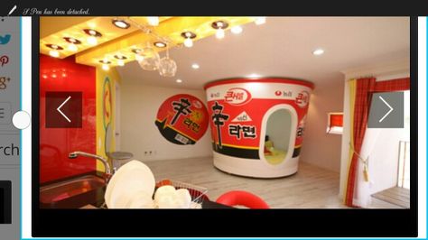 Japanese love hotel Ramen room? Japanese Love Hotel, Fantasy Hotel, Large Families Living, Themed Hotels, Shin Ramyun, Casino Room, Travel To Korea, Library Hotel, Batman Room