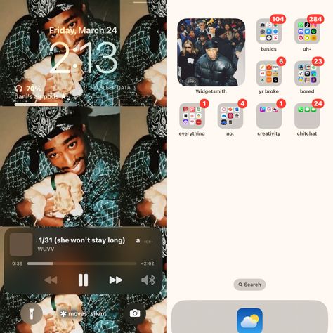 The Weekend Homescreen Layout, Basic Ios Homescreen, Basic Phone Layout, Kendrick Lamar Homescreen Layout, Beabadoobee Iphone Layout, Lock Screen Home Screen, Phone Organisation, Lockscreen Ideas, Aesthetic Homescreen