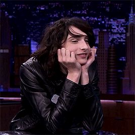 finn wolfhard on jimmy fallon through the yearsÂ ... : daily finn gifs Finn Wolfhard Gif, Jack Finn, Finn Stranger Things, Finn Wolfhard, Stranger Things Funny, Jimmy Fallon, Bobby Brown, Millie Bobby Brown, Future Boyfriend