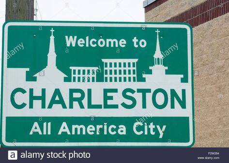 Charleston South Carolina sign of Welcome to All American City Stock Photo America City, American City, City Sign, Charleston South Carolina, American Cities, All American, Myrtle Beach, South Carolina, Charleston