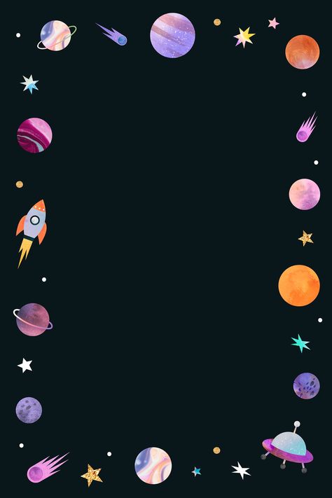 Download premium vector of Colorful galaxy watercolor doodle frame on black background vector by Toon about colourful galaxy, galactic, kid, Galaxy Watercolor, Colorful Galaxy, Watercolor Doodle, Whats Wallpaper, Artsy Background, Old Dress, Doodle Frame, Space Background, Watercolor Galaxy