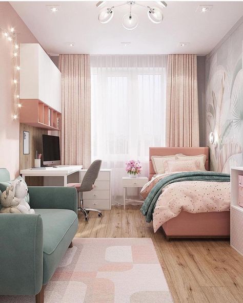 Small Room Design Bedroom, Bar Basement, Dekorasi Kamar Tidur, Kids Interior Room, Small Bedroom Decor, Bedroom Decor Design, Small Room Design, Redecorate Bedroom, Cozy Room Decor