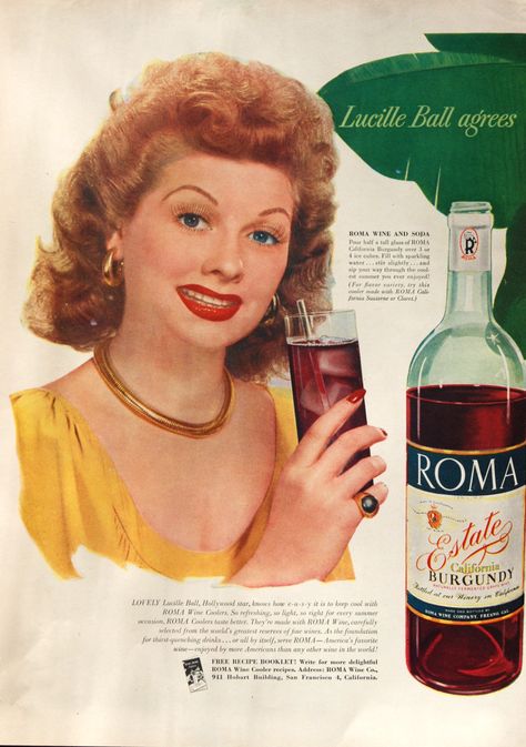 Hollywood Magazine, Sweet Interior, Vintage Alcohol, Bad Advice, Us Food, Old Magazine, Wine Coolers, Old Advertisements, Art Bar