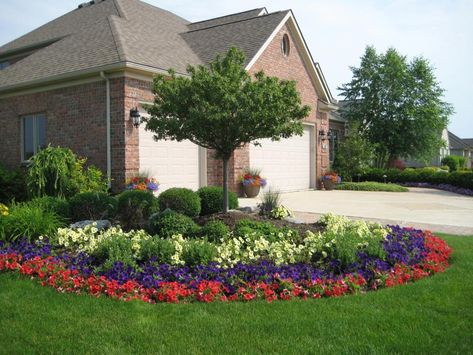 Front Yard Design, Garden Shrubs, Front House Landscaping, Front Yard Garden, House Landscape, Front Yard Landscaping Design, Flower Bed, Landscaping Plants, Cool Plants