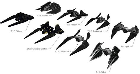 T.I.E. Fighters Sith Starfighter, Star Wars Tie Fighter, Star Wars Ships Design, Ship Ideas, Star Wars Tie, Star Wars Spaceships, Space Ship Concept Art, Starship Concept, Star Wars Vehicles