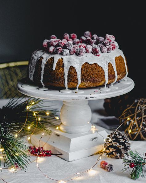 Confectionery Photography, Senses Photography, Golden Elf, Walnut Bundt Cake, Frosted Cranberries, Gluten Free Bundt Cake, Cranberry Orange Bundt Cake, Gingerbread Bundt Cake, Gingerbread Cake Recipe