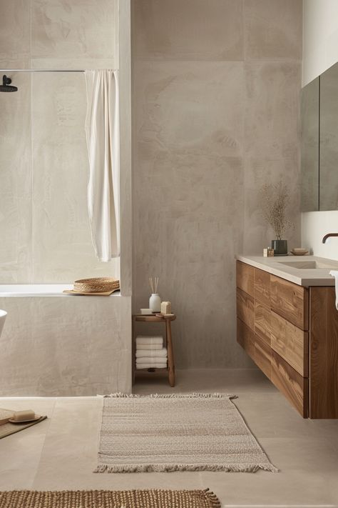 15 Japandi Bathroom Ideas for a Serene and Stylish Space – Everyday Inspo Serene Bathroom Ideas, Small Japandi Bathroom, Spa Like Bathroom Ideas, Zen Spa Bathroom Ideas, Scandinavian Bathroom Ideas, Bathroom Scandinavian Style, Japandi Bathroom Ideas, Japanese Inspired Bathroom, Spa Bathroom Ideas