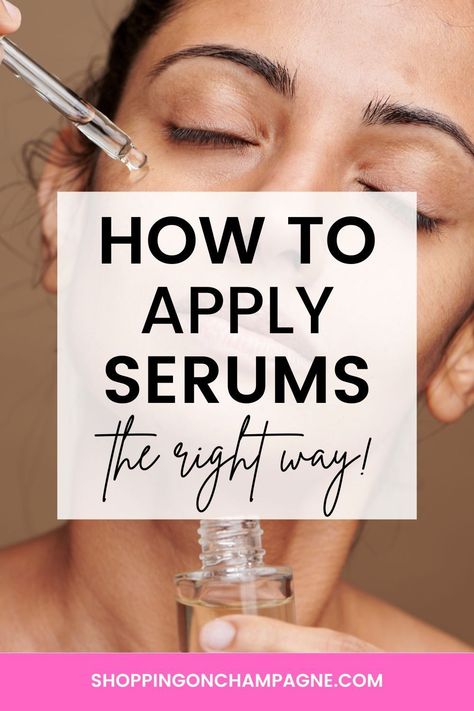 How to Apply Serums the Right Way for Best Results! Let's talk about serums - those little bottles of wonder that promise to transform our skin. They're not just another step in your skincare routine; they're power players. Loaded with active ingredients, serums tackle everything from fine lines to dark spots. But here's the thing: to truly let these wonders work their magic, you must apply them correctly. Order Of Applying Serums, Applying Serum To Face, How To Put Serum On Face, How To Apply Serum, How To Apply Serum On Face, Dewy Foundation, Eyebrow Makeup Tips, Best Serum, Pregnant Diet