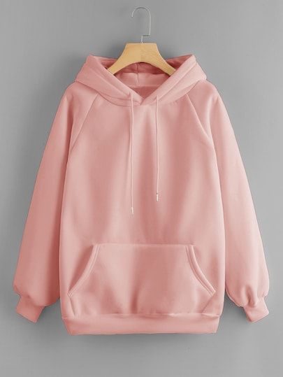 Shop Drawstring Detail Solid Hoodie online. SheIn offers Drawstring Detail Solid Hoodie & more to fit your fashionable needs. Harajuku Hoodie, Solid Hoodie, Stylish Hoodies, Trendy Hoodies, Hoodie Outfit, Girls Fashion Clothes, Teenage Fashion Outfits, Teen Fashion Outfits, Cute Casual Outfits