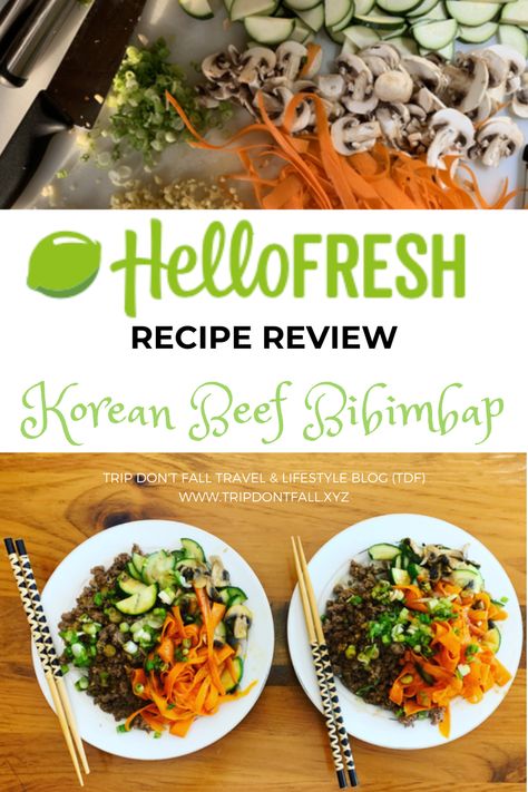 Beef Bibimbap, Ground Beef Bibimbap Recipe, Hello Fresh Korean Beef Bibimbap, Korean Bim Bap, Hello Fresh Recipes Cards, Korean Bimbap Bowls, Hello Fresh Dinners, Bibimbap Recipe, Healthy Supper