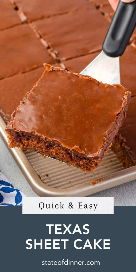 Cake Makeover, Texas Chocolate Sheet Cake, Chocolate Sheet Cake Recipe, My Country Table, Texas Sheet Cake Recipe, Sheet Cake Recipe, Texas Sheet, Texas Sheet Cake, Chocolate Sheet Cake