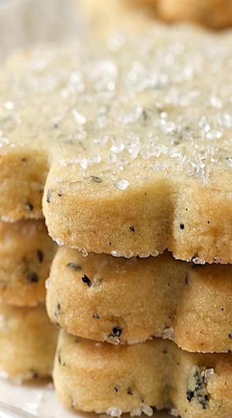 London Fog Shortbread, Medieval Food, Awesome Desserts, Christmas Eats, German Cookies, Short Bread, Holly House, Uk Recipes, Grey Tea