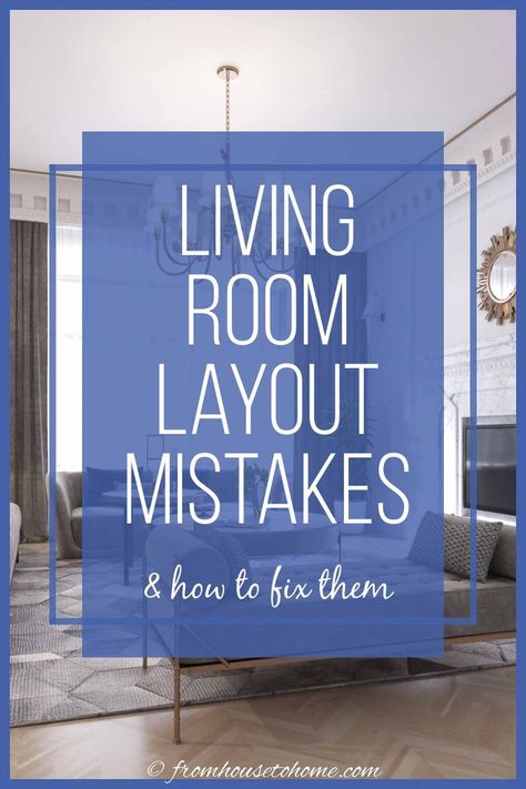 Learn how to fix these common living room layout mistakes with easy-to-implement living room furniture arrangement solutions that will help your home decor and interior design look its best. Common Living Room, Living Room Layouts, Next Living Room, Interior Design Principles, Living Room Layout, Room Layouts, Living Room Furniture Layout, Interior Decorating Tips, Living Room Furniture Arrangement