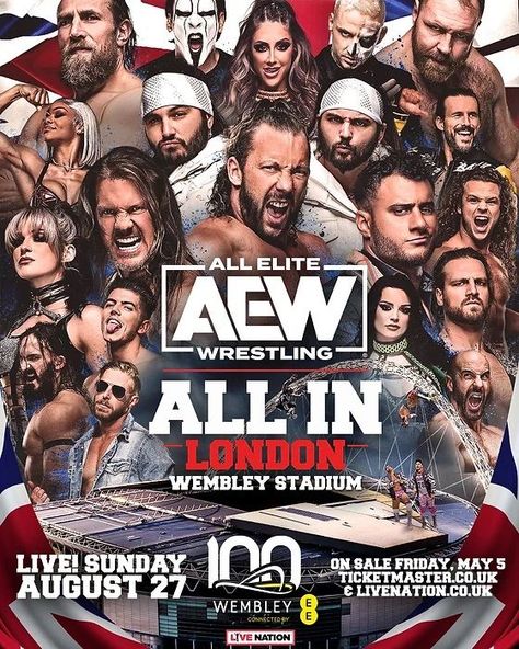 Aew Wrestling, All Elite Wrestling, Wwe Wallpapers, Wembley Stadium, Disney Shop, Professional Wrestling, Pro Wrestling, In London, Wrestling