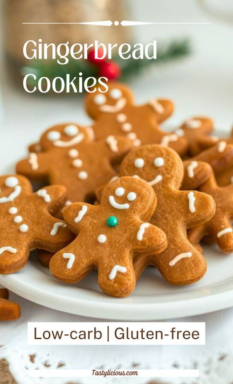 low carb gingerbread cookies recipe keto gingerbread cookies christmas gingerbread cookies easy christmas cookies recipe ideas simple christmas treats cookies Low Cal Gingerbread Cookies, Easy Healthy Gingerbread Cookies, Low Sugar Gingerbread Cookies, Clean Gingerbread Cookies, Soft Gingerbread Cookies Recipe Easy, Classic Gingerbread Cookies, Easy Gingerbread Cookies Recipe Simple, Almond Flour Gingerbread Cookies, Healthy Ginger Cookies