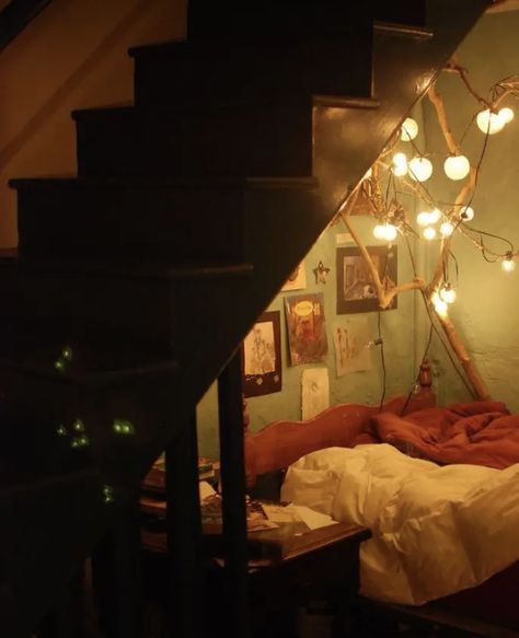 Bed In Corner, Stair Case, House Room, The Ceiling, Cozy Room, Dream Rooms, Cool Rooms, My New Room, House Inspo