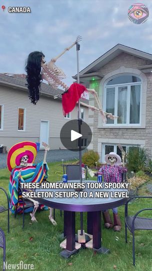 Good Sense Of Humor, Halloween Gif, Halloween Displays, Halloween 2, Sense Of Humor, Halloween Skeletons, 5 Minute Crafts, Halloween Ideas, Trick Or Treat