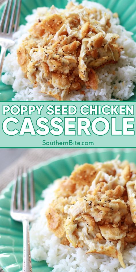 Poppyseed Chicken, Poppy Seed Chicken Casserole, Poppy Seed Chicken, Chicken Casserole Recipe, Cook Chicken, Chicken Recipes Casserole, Poppy Seed, Easy Dishes, Chicken Casserole