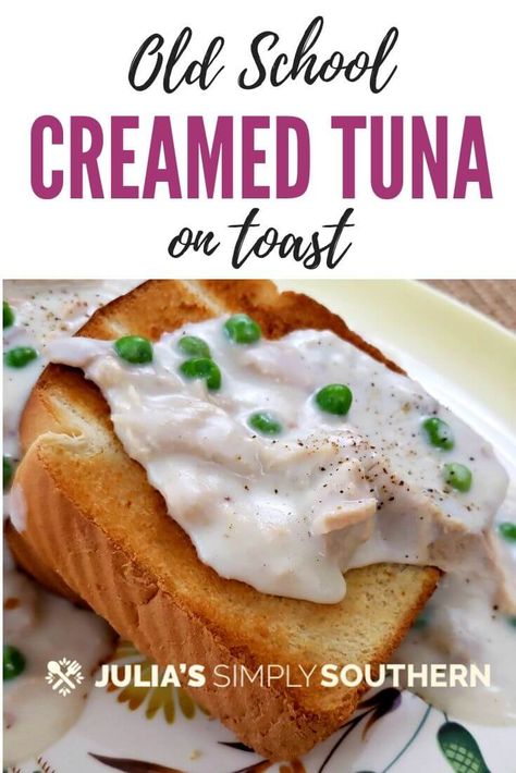 Tuna Fish On Toast, Creamed Tuna On Toast, Tuna On Toast, Creamed Tuna, Cream Chipped Beef Recipe, Waffle Truck, Comfort Soups, Creamed Chipped Beef, Tuna Melt Recipe