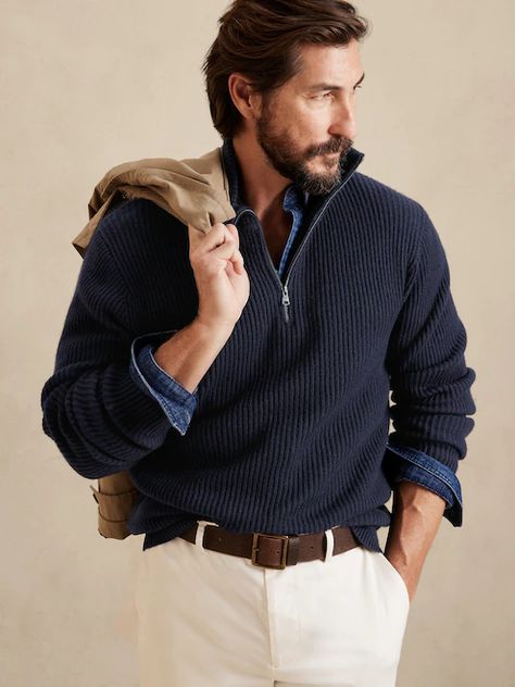 Men's Sweaters | Banana Republic Banana Republic Outfits, Banana Republic Style, Support Local Farmers, Banana Republic Men, Classy Men, Quarter Zip Sweater, Elegant Man, Half Zip Sweaters, Banana Republic Sweater