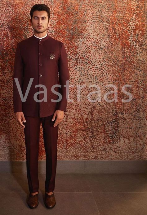 https://vastraas.etsy.com/listing/1437304844 Jodhpuri Suit For Men, Indo Western For Men, Jodhpuri Suits For Men, Jodhpuri Suit, Maroon Fabric, Mens Top, Style Pant, Calf Sleeve, Suit For Men