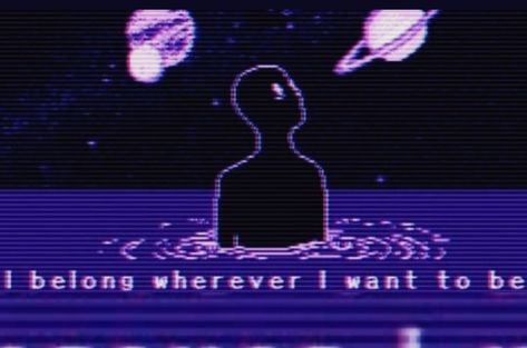 I Want To Be, In Space, I Want, Computer, Screen, Purple