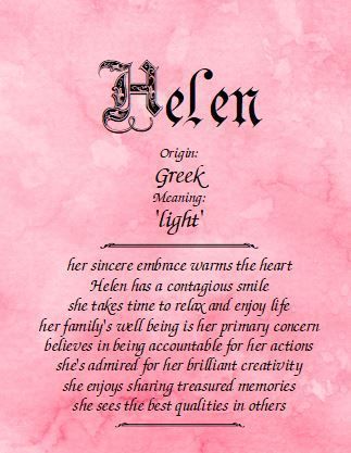 Meaning of the name Helen Elizabeth Name Meaning, Isabella Name, Barbara Name, Name Isabella, Boy Names List, Elizabeth Name, Meaning Of My Name, Birthday Interview, Greek Meaning